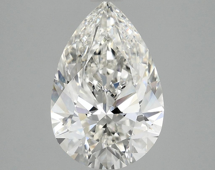 3.02 Carat Pear Shaped Excellent Cut VVS2 IGI Certified Lab Grown Diamond