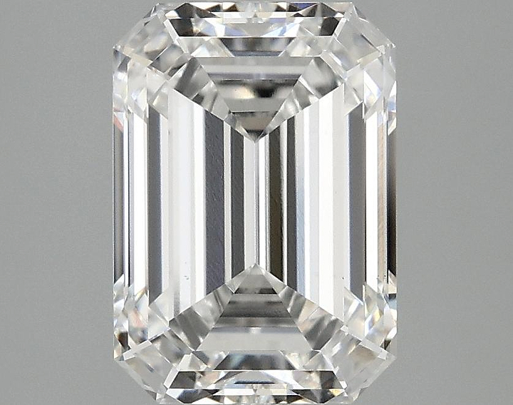 3.09 Carat Emerald Shaped Ideal Cut VS1 IGI Certified Lab Grown Diamond