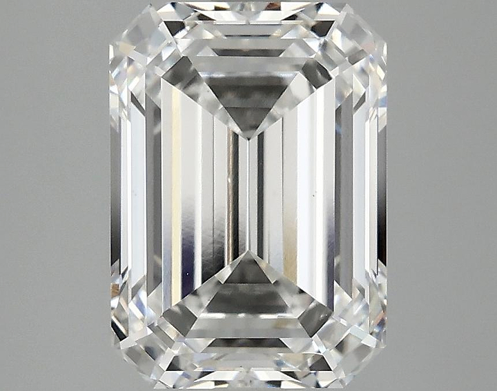 3.08 Carat Emerald Shaped Ideal Cut VS1 IGI Certified Lab Grown Diamond