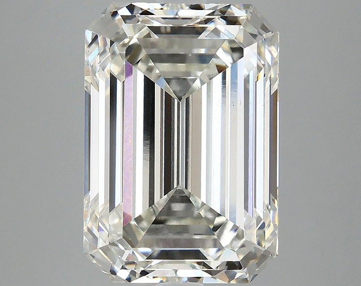 5.96 Carat Emerald Shaped Ideal Cut VS1 IGI Certified Lab Grown Diamond