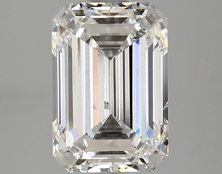 3.08 Carat Emerald Shaped Ideal Cut SI1 IGI Certified Lab Grown Diamond