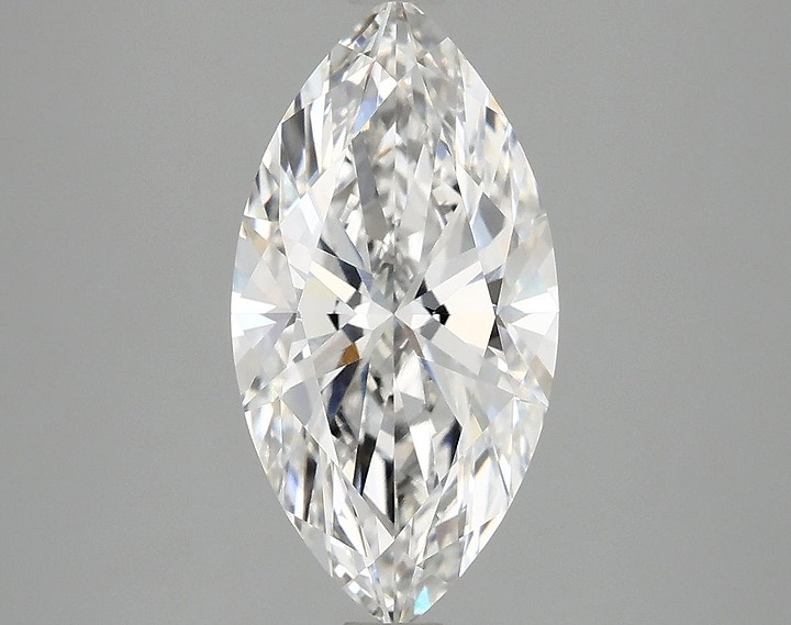 2.43 Carat Marquise Shaped Ideal Cut VVS2 IGI Certified Lab Grown Diamond