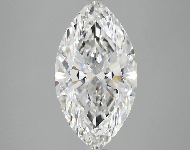 3.02 Carat Marquise Shaped Excellent Cut VVS2 IGI Certified Lab Grown Diamond