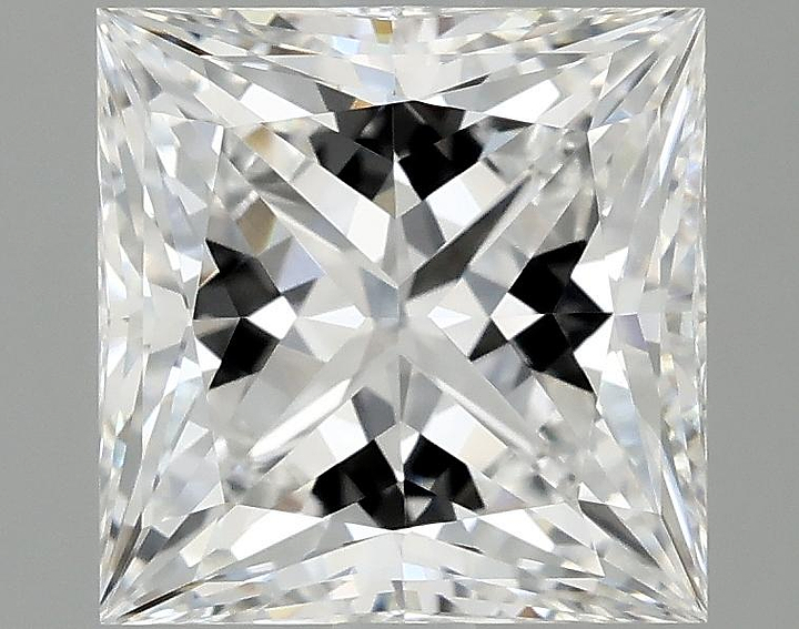 2.59 Carat Princess Shaped Ideal Cut VVS2 IGI Certified Lab Grown Diamond