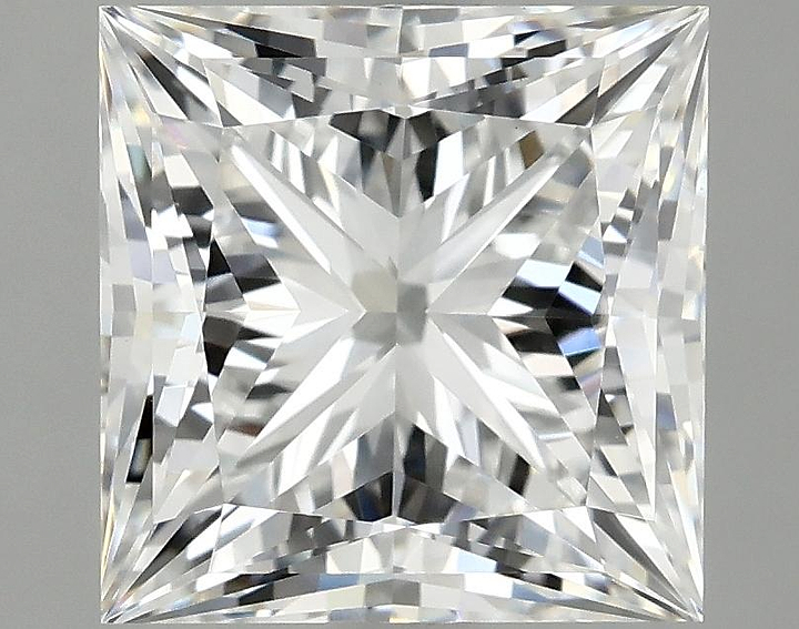 2.56 Carat Princess Shaped Ideal Cut VVS2 IGI Certified Lab Grown Diamond