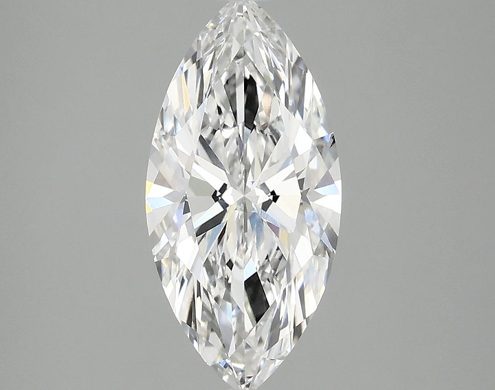 2.04 Carat Marquise Shaped Excellent Cut VVS2 IGI Certified Lab Grown Diamond