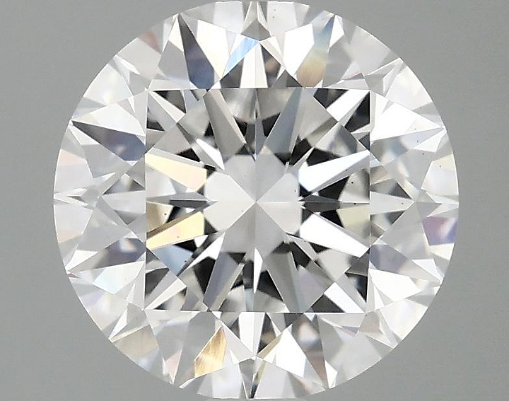 3.09 Carat Round Shaped Excellent Cut VS2 IGI Certified Lab Grown Diamond