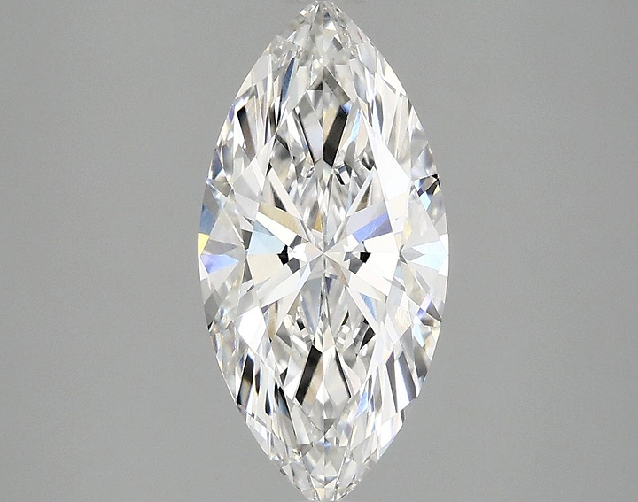 2.07 Carat Marquise Shaped Excellent Cut VVS1 IGI Certified Lab Grown Diamond