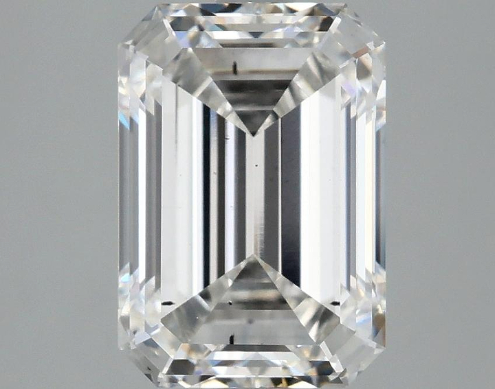 2.99 Carat Emerald Shaped Ideal Cut SI1 IGI Certified Lab Grown Diamond