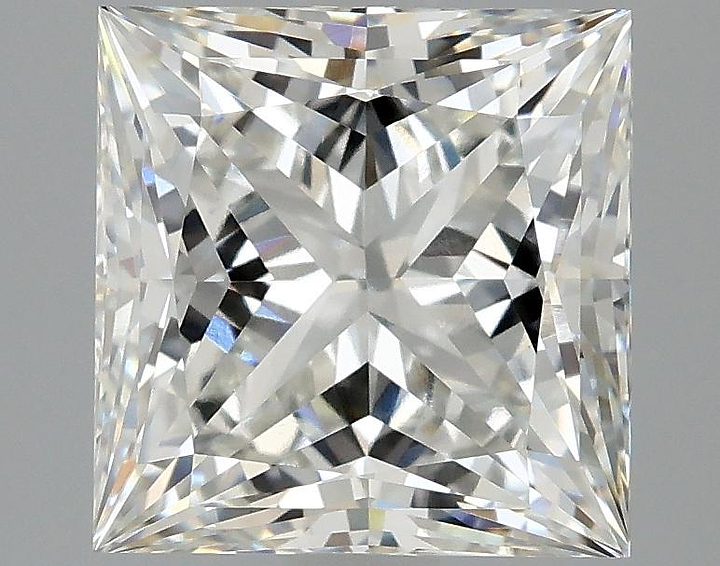 2.55 Carat Princess Shaped Ideal Cut VVS2 IGI Certified Lab Grown Diamond