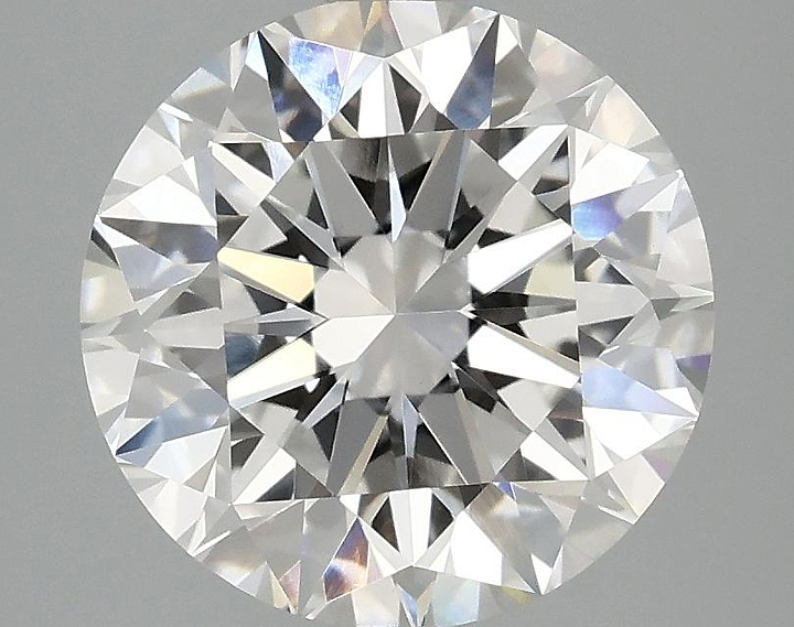 3.08 Carat Round Shaped Excellent Cut VVS2 IGI Certified Lab Grown Diamond