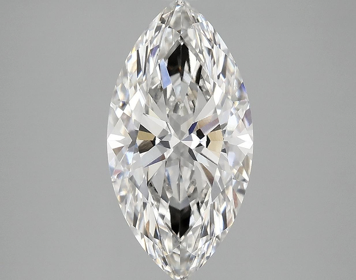 3.07 Carat Marquise Shaped Ideal Cut VVS2 IGI Certified Lab Grown Diamond