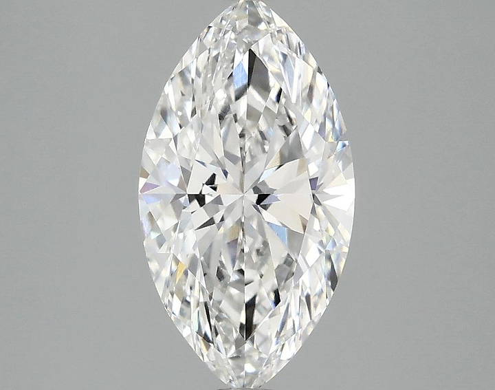 2.03 Carat Marquise Shaped Excellent Cut VVS2 IGI Certified Lab Grown Diamond