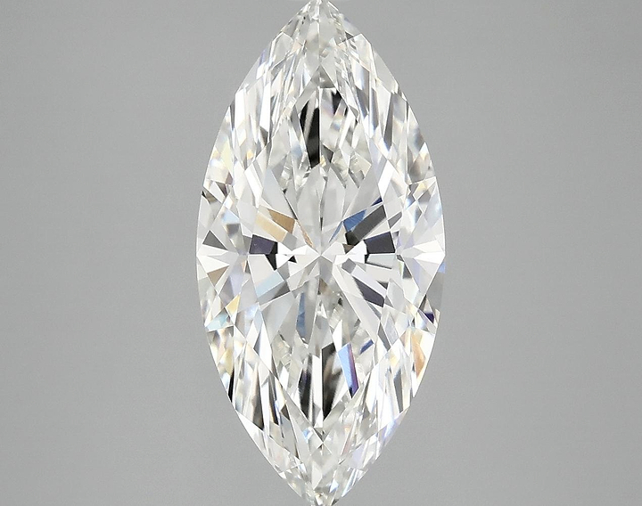 3.05 Carat Marquise Shaped Excellent Cut VVS2 IGI Certified Lab Grown Diamond