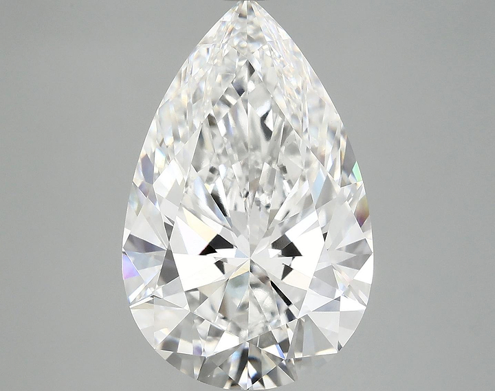 6.89 Carat Pear Shaped Ideal Cut VVS2 IGI Certified Lab Grown Diamond