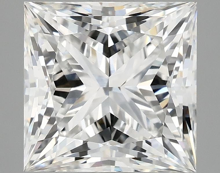4.14 Carat Princess Shaped Ideal Cut VVS2 IGI Certified Lab Grown Diamond