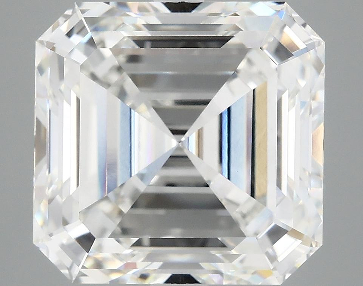 8.05 Carat Asscher Shaped Ideal Cut VVS2 IGI Certified Lab Grown Diamond