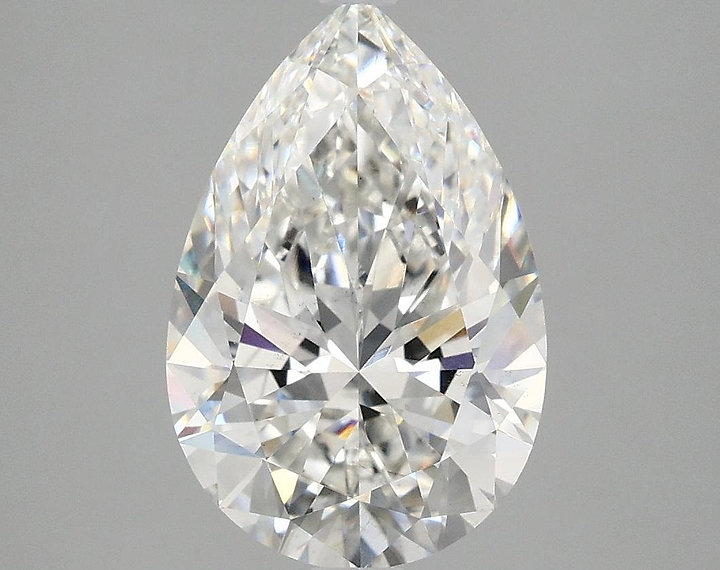 3.06 Carat Pear Shaped Excellent Cut VS2 IGI Certified Lab Grown Diamond
