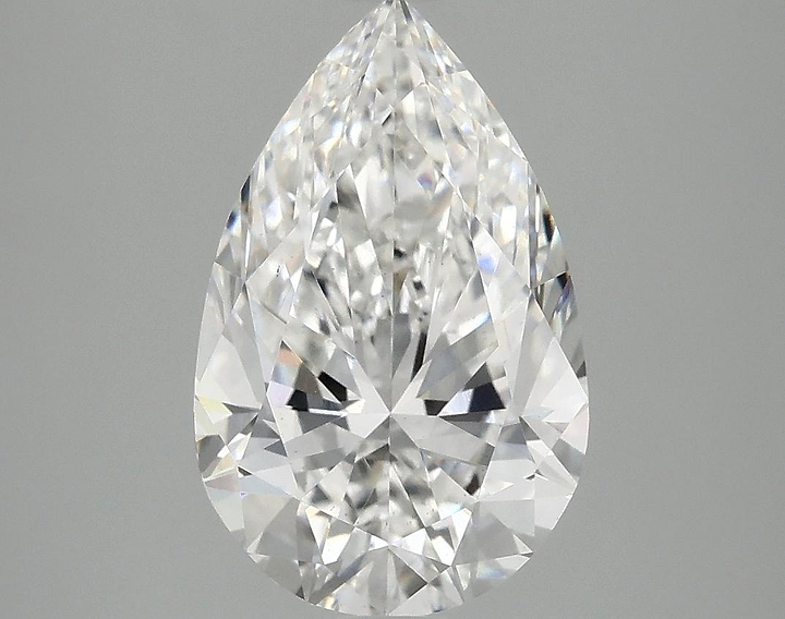 3.08 Carat Pear Shaped Ideal Cut VS2 IGI Certified Lab Grown Diamond