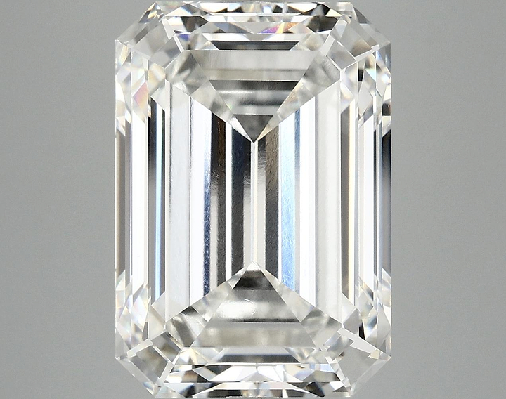 10.07 Carat Emerald Shaped Ideal Cut VVS2 IGI Certified Lab Grown Diamond