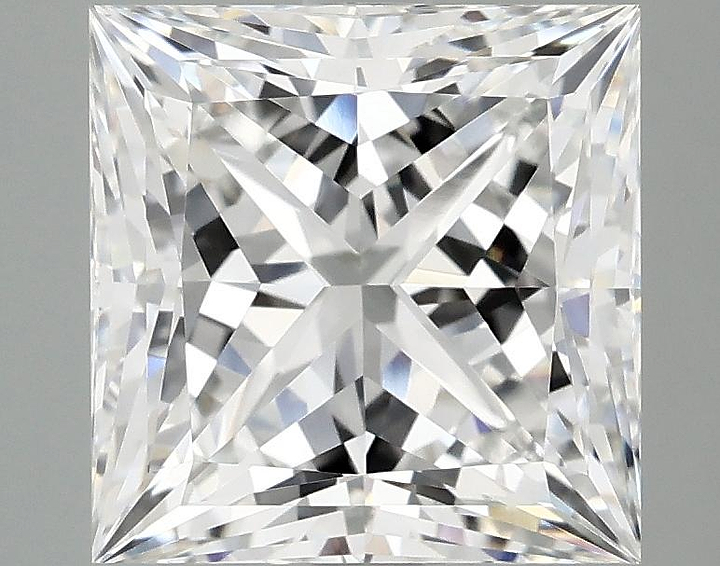 4.1 Carat Princess Shaped Ideal Cut VVS2 IGI Certified Lab Grown Diamond