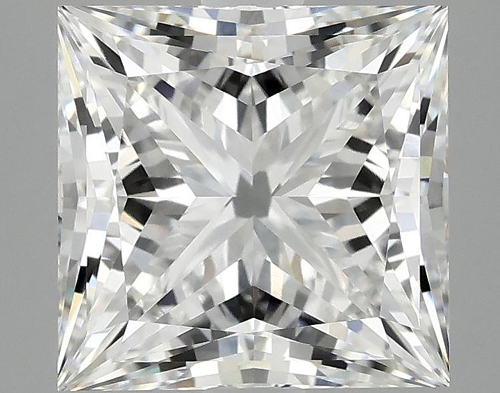 4.06 Carat Princess Shaped Ideal Cut VVS2 IGI Certified Lab Grown Diamond