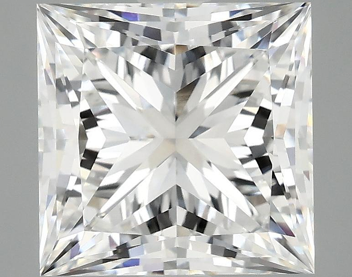 4.15 Carat Princess Shaped Ideal Cut VVS2 IGI Certified Lab Grown Diamond