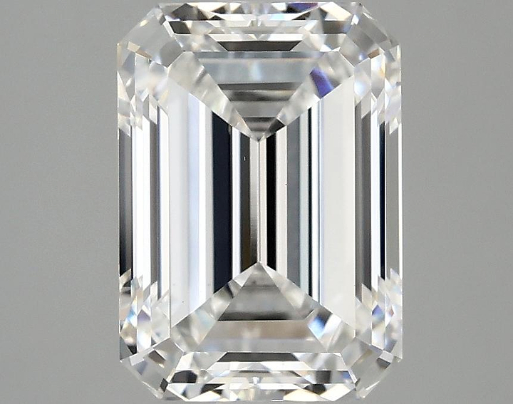 3.07 Carat Emerald Shaped Ideal Cut VVS2 IGI Certified Lab Grown Diamond