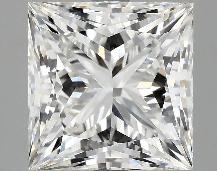 3.9 Carat Princess Shaped Ideal Cut VVS2 IGI Certified Lab Grown Diamond