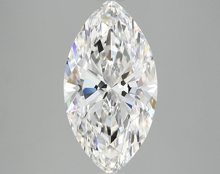 3.02 Carat Marquise Shaped Excellent Cut VVS2 IGI Certified Lab Grown Diamond