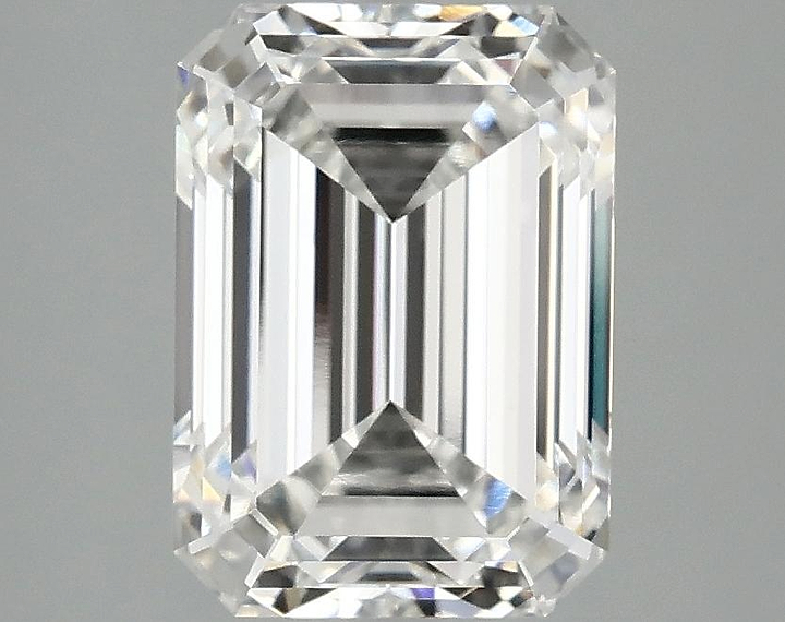 3.09 Carat Emerald Shaped Ideal Cut VVS2 IGI Certified Lab Grown Diamond