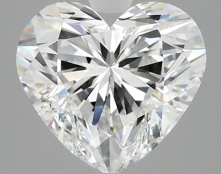 4.03 Carat Heart Shaped Ideal Cut VVS2 IGI Certified Lab Grown Diamond
