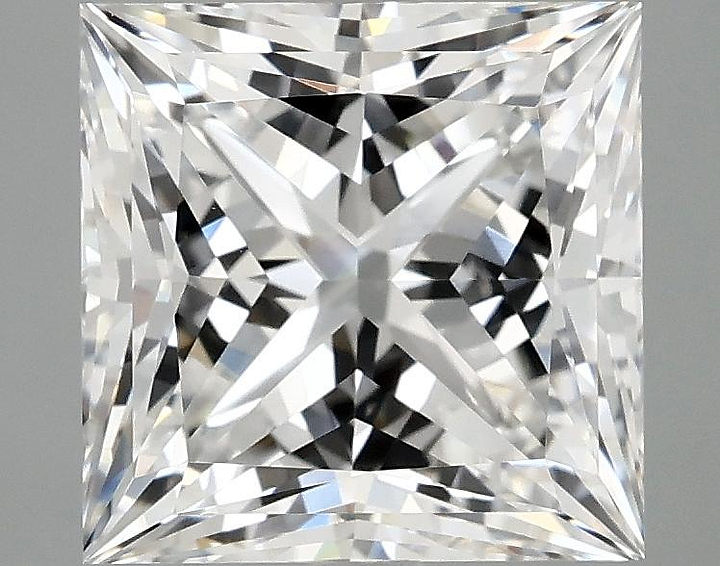 4.1 Carat Princess Shaped Ideal Cut VVS2 IGI Certified Lab Grown Diamond