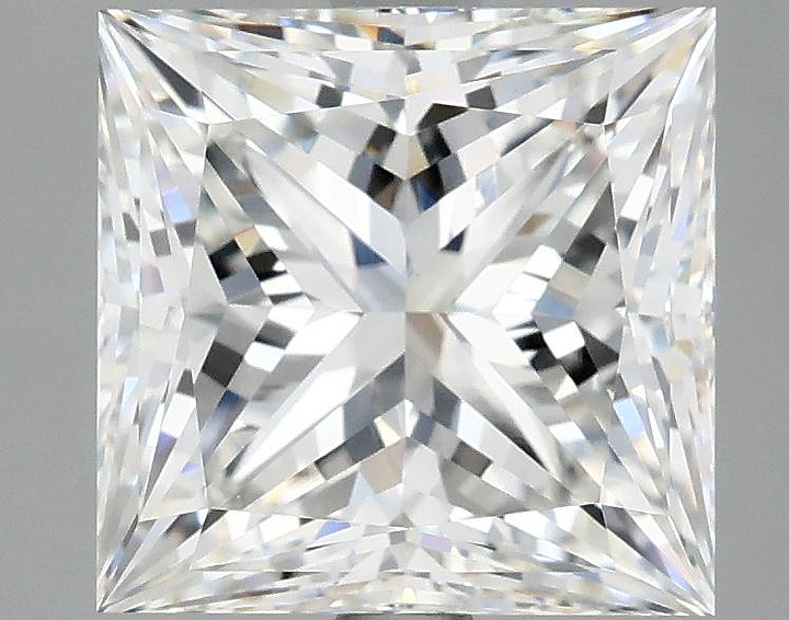 3.96 Carat Princess Shaped Ideal Cut VVS2 IGI Certified Lab Grown Diamond
