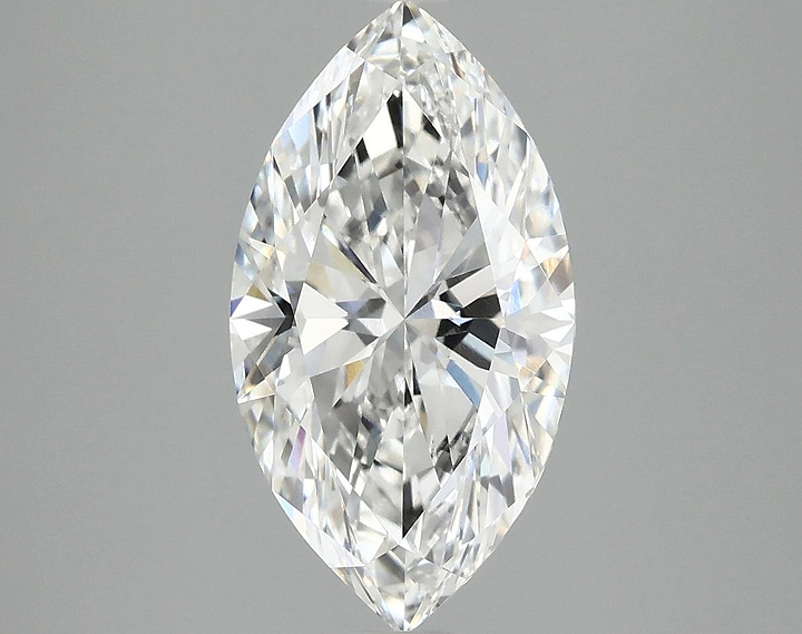 3.01 Carat Marquise Shaped Excellent Cut VVS2 IGI Certified Lab Grown Diamond
