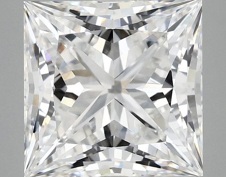 4.65 Carat Princess Shaped Ideal Cut VVS2 IGI Certified Lab Grown Diamond