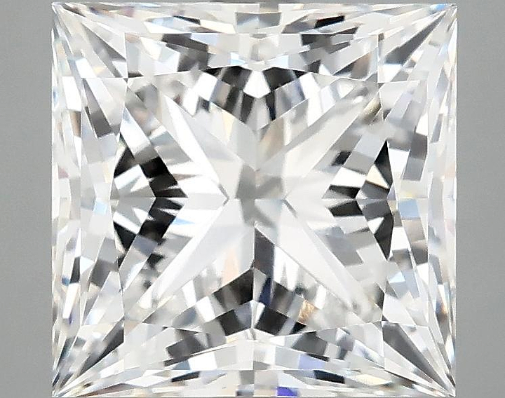 4.72 Carat Princess Shaped Ideal Cut VVS2 IGI Certified Lab Grown Diamond