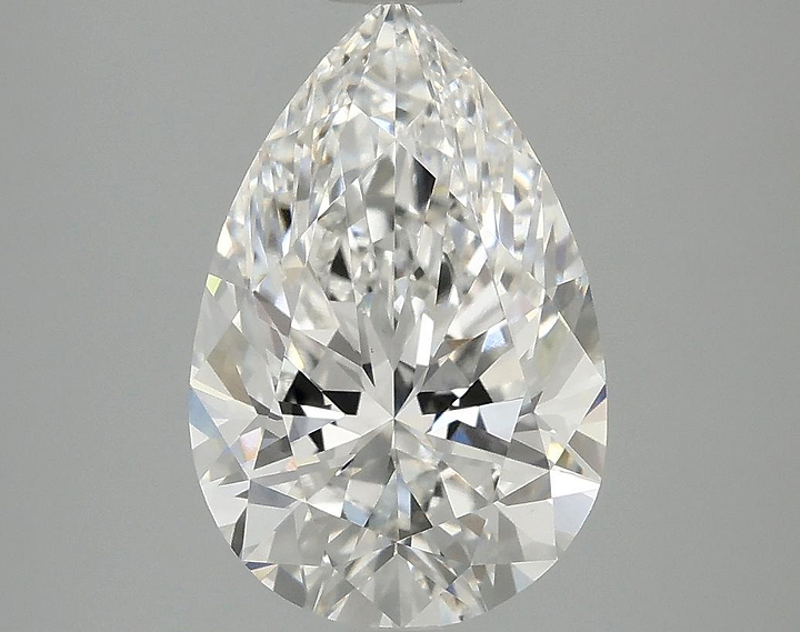 3.04 Carat Pear Shaped Excellent Cut VVS2 IGI Certified Lab Grown Diamond