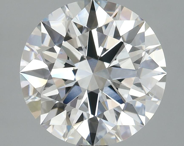 3.09 Carat Round Shaped Ideal Cut VVS2 IGI Certified Lab Grown Diamond