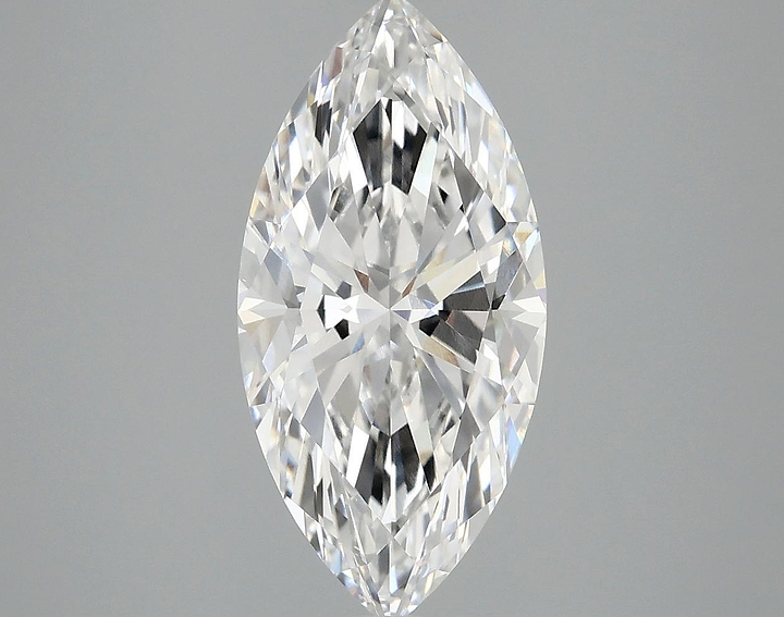 3.02 Carat Marquise Shaped Excellent Cut VVS2 IGI Certified Lab Grown Diamond