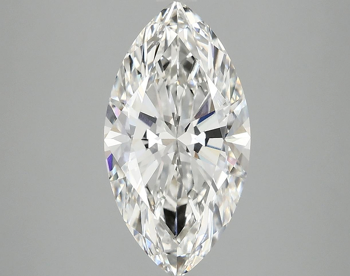 3.07 Carat Marquise Shaped Ideal Cut VVS2 IGI Certified Lab Grown Diamond