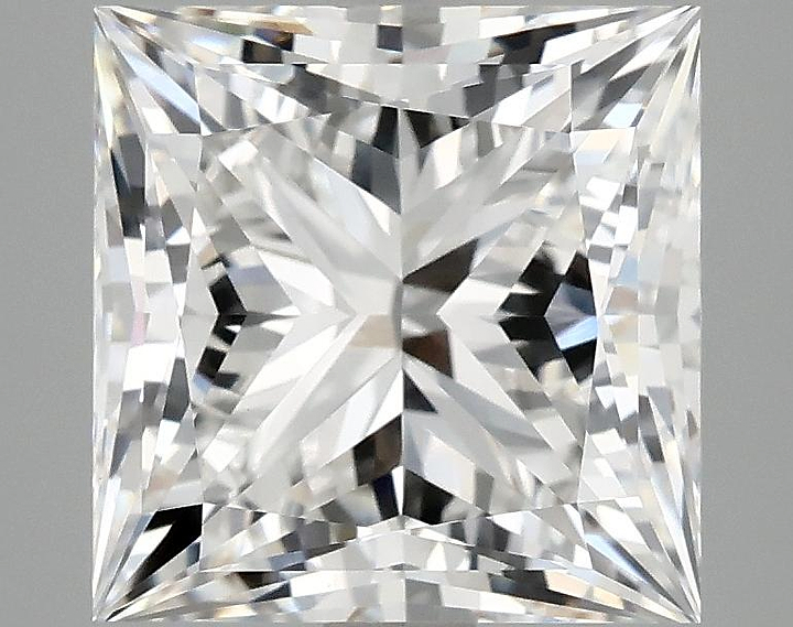 4.07 Carat Princess Shaped Ideal Cut VVS2 IGI Certified Lab Grown Diamond