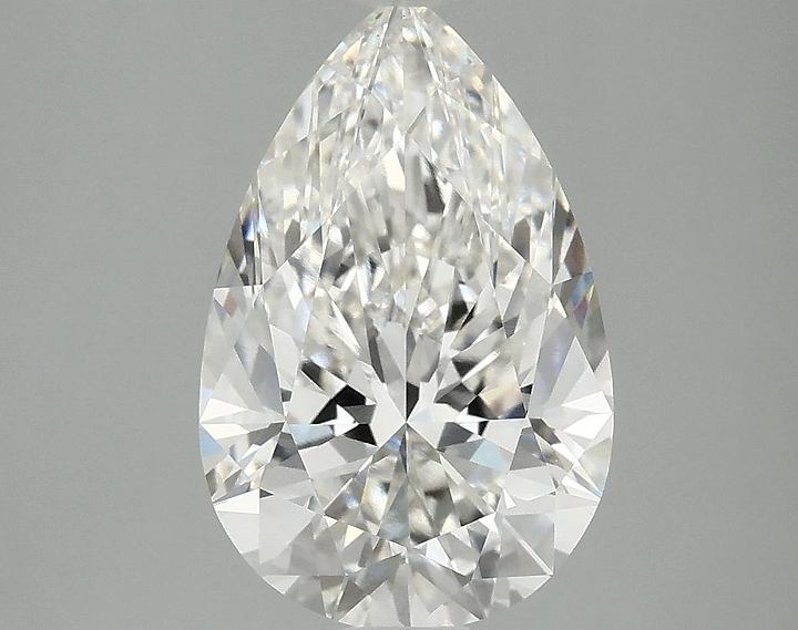 3.04 Carat Pear Shaped Ideal Cut VVS2 IGI Certified Lab Grown Diamond