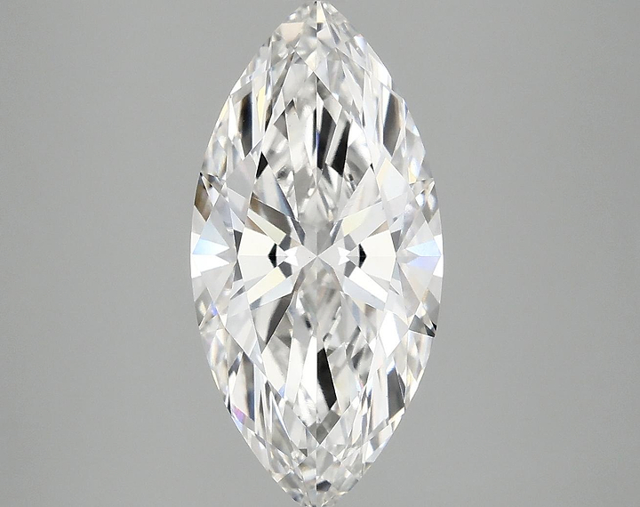 3.02 Carat Marquise Shaped Excellent Cut VVS2 IGI Certified Lab Grown Diamond
