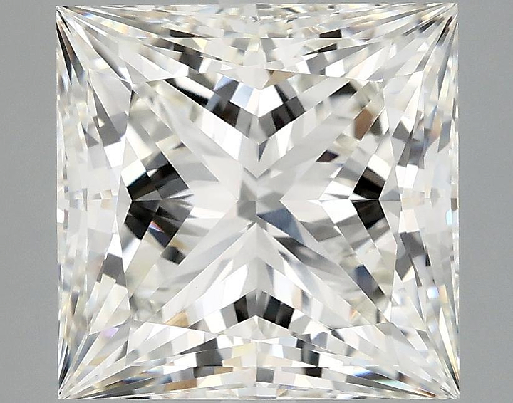 5.08 Carat Princess Shaped Ideal Cut VVS2 IGI Certified Lab Grown Diamond