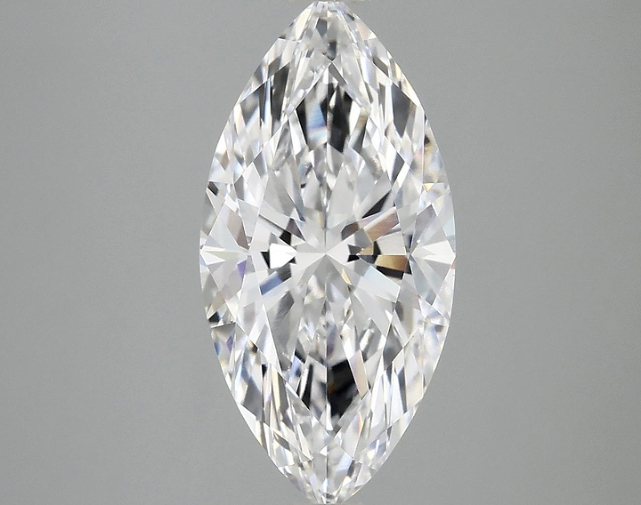 3.07 Carat Marquise Shaped Ideal Cut VVS2 IGI Certified Lab Grown Diamond