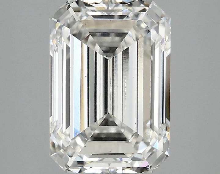 3.09 Carat Emerald Shaped Ideal Cut SI1 IGI Certified Lab Grown Diamond