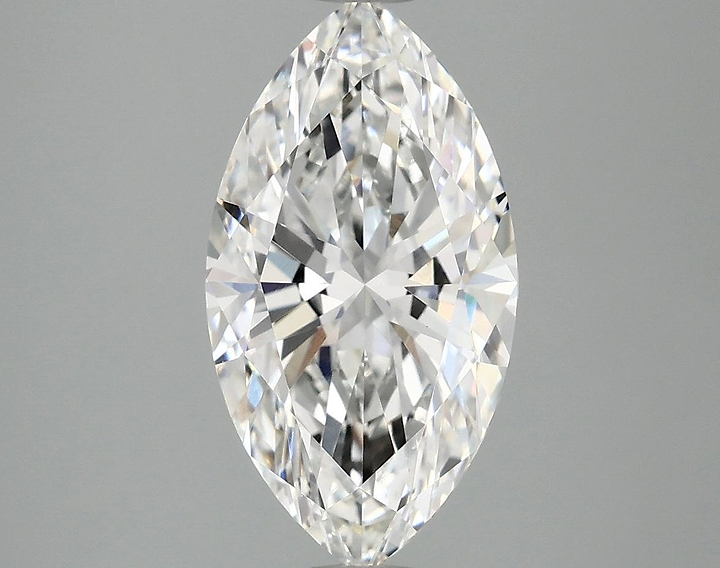 3.02 Carat Marquise Shaped Excellent Cut VVS2 IGI Certified Lab Grown Diamond