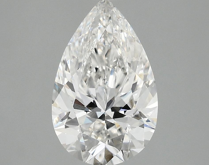 2.05 Carat Pear Shaped Ideal Cut VS1 IGI Certified Lab Grown Diamond