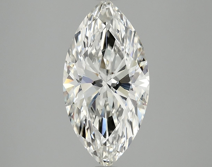 3.1 Carat Marquise Shaped Ideal Cut VVS2 IGI Certified Lab Grown Diamond